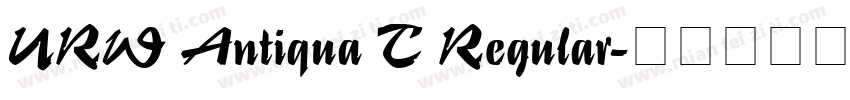 URW Antiqua T Regular字体转换